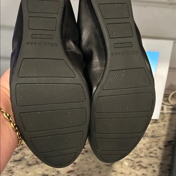 Cole Haan Women's Black Emory bow ballet flats Flats with Bow Accent size 9 - Picture 5 of 7